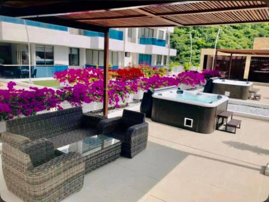 Samaria Club De Playa By Santa Marta Playa Resort, Preciosos Apartamentos En El Sector Exclusivo De Pozos Colorados エクステリア 写真
